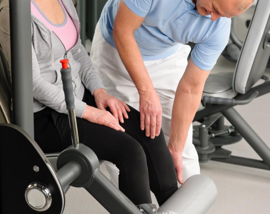 working with a physical therapist