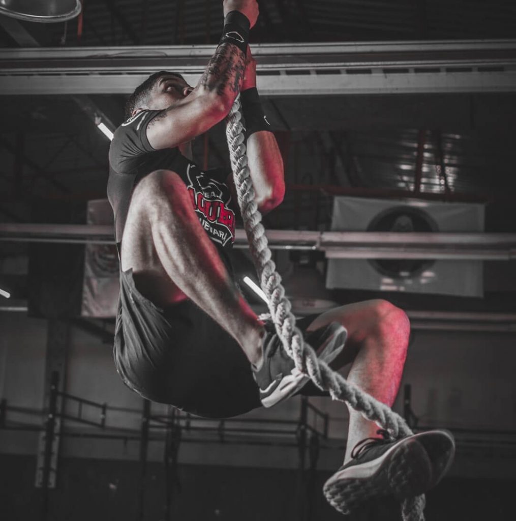 Crossfit climbing rope